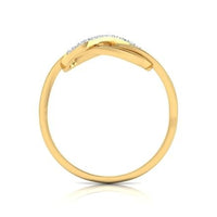 atjewels Yellow Gold Plated on 925 Sterling Silver White CZ Fashion Ring MOTHER'S DAY SPECIAL OFFER - atjewels.in
