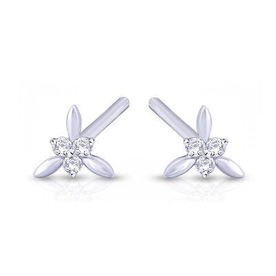 atjewels 14k Yellow Gold Over .925 Sterling Silver w/ Round Cut White CZ Selectable Earrings For Girl's & Women's Earrings - atjewels.in