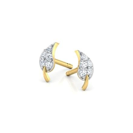 atjewels Round Cut White CZ 14k Rose Gold Over 925 Sterling Silver Square Stud Earrings For Girl's and Women's For MOTHER'S DAY SPECIAL OFFER - atjewels.in