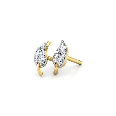 atjewels 14k Yellow Gold Over .925 Sterling Silver w/ Round Cut White CZ Selectable Earrings For Girl's & Women's Earrings - atjewels.in