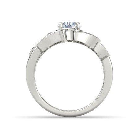 atjewels Solid 925 Sterling Silver Round cut White Cubic Zirconia  Cocktail Brilliant Ring Free Size MOTHER'S DAY SPECIAL OFFER - atjewels.in
