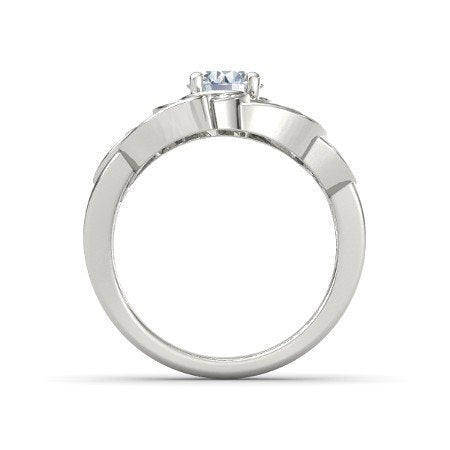 atjewels Solid 925 Sterling Silver Round cut White Cubic Zirconia Disney Cocktail Brilliant Ring Free Size MOTHER'S DAY SPECIAL OFFER - atjewels.in