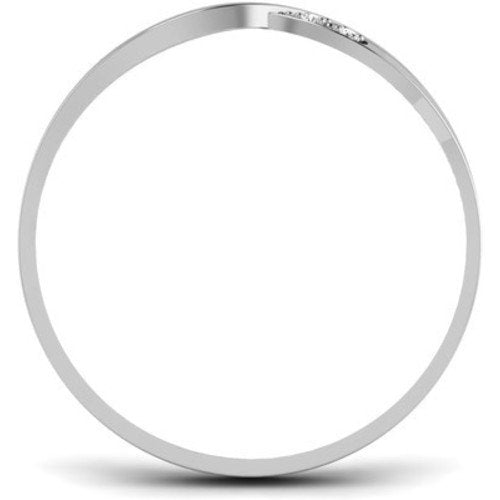 atjewels 14K White Gold Over Sterling in Prong set infinity Ring for Women's MOTHER'S DAY SPECIAL OFFER - atjewels.in