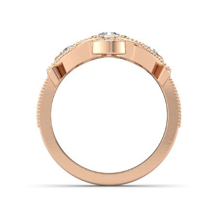 atjewels 14k Rose Gold On 925 Silver White Simulated Diamond Disney Princess Mulan Engagement Ring MOTHER'S DAY SPECIAL OFFER - atjewels.in