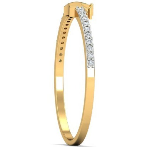 atjewels 14K Yellow Gold Over Sterling White CZ Queen Ring for Women's Free Sizing MOTHER'S DAY SPECIAL OFFER - atjewels.in