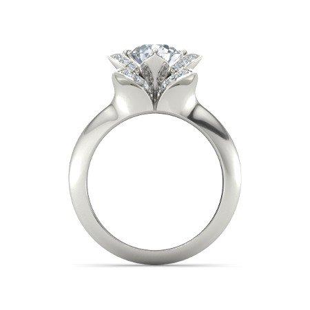 atjewels Platinum on .925 Silver White CZ  Princess T Engagement & Anniversary Ring For Women's MOTHER'S DAY SPECIAL OFFER - atjewels.in