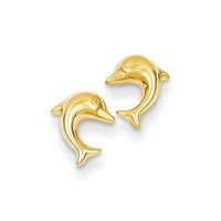 14K Yellow Gold Plated .925 Sterling Silver Women's Dolphin Earring MOTHER'S DAY SPECIAL OFFER - atjewels.in