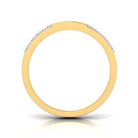 atjewels Men's Wedding Band Ring Round White Zirconia 14K Yellow Gold Plated on Silver MOTHER'S DAY SPECIAL OFFER - atjewels.in
