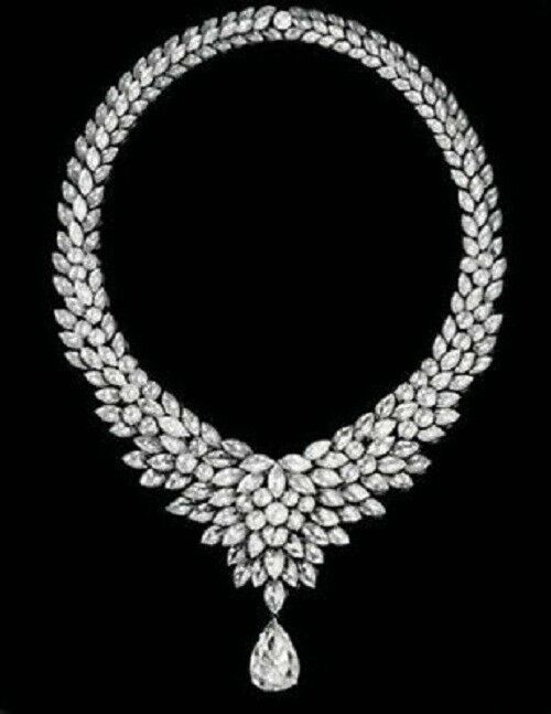 14k White Gold Over 95 CT Round Marquise Cut Diamond Cluster Wedding Necklace - atjewels.in