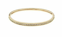 1/2 CT Round Cut Diamond 14k Yellow Gold Over Hinged Bangle 6-7" Womens Bracelet - atjewels.in