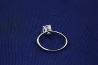 14k White Gold Over 2Ct Round Cut Diamond Solitaire with Accents Engagement Ring - atjewels.in