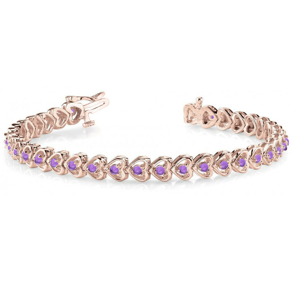 light-luxury purple Amethyst gemstone bracelet for women jewelry real 925  silver natural gem good color summer necessary gift - AliExpress