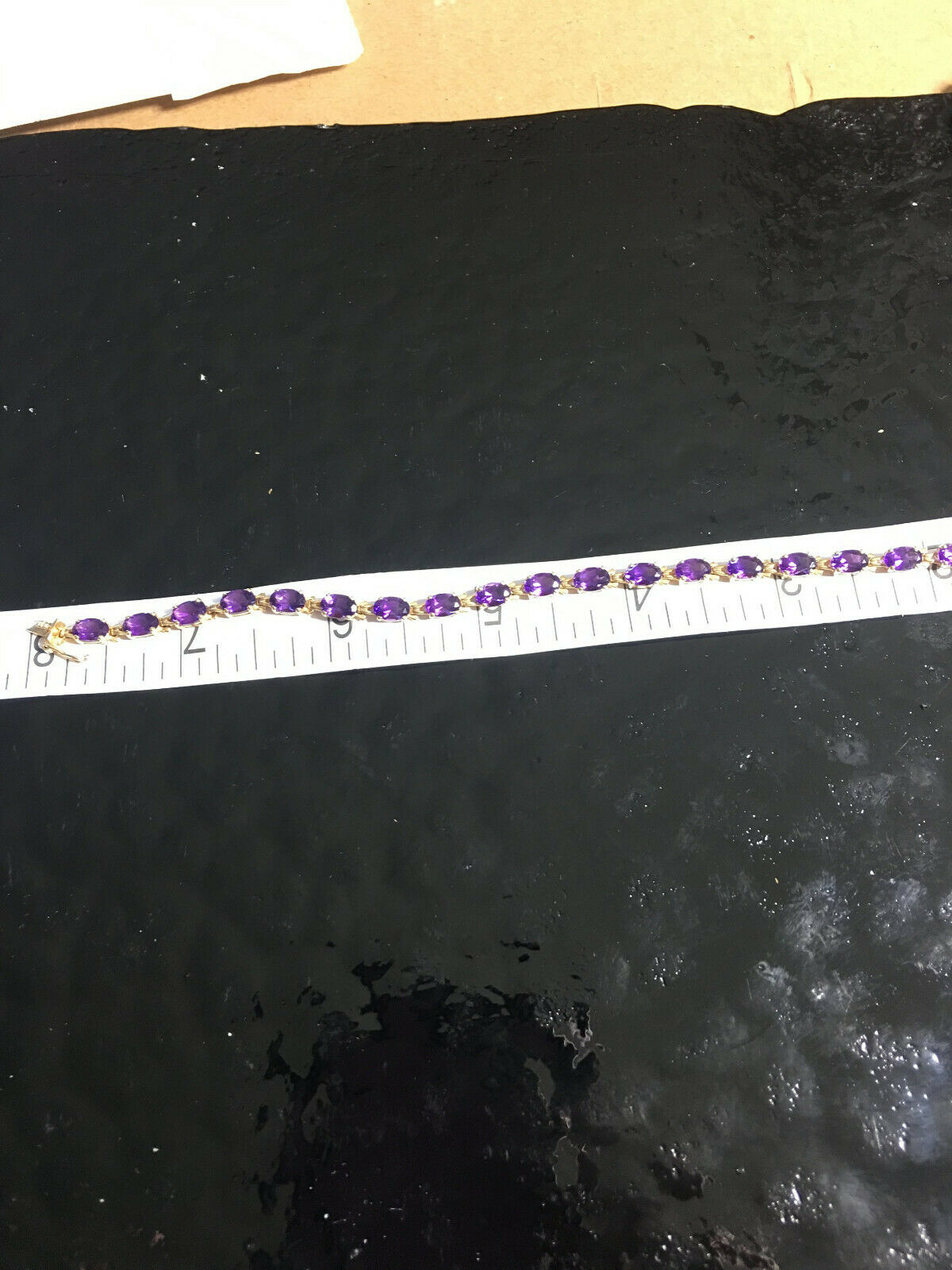 12 CT Oval Cut Amethyst 14k Yellow Gold Over Wedding Women's Link 8" Bracelet - atjewels.in