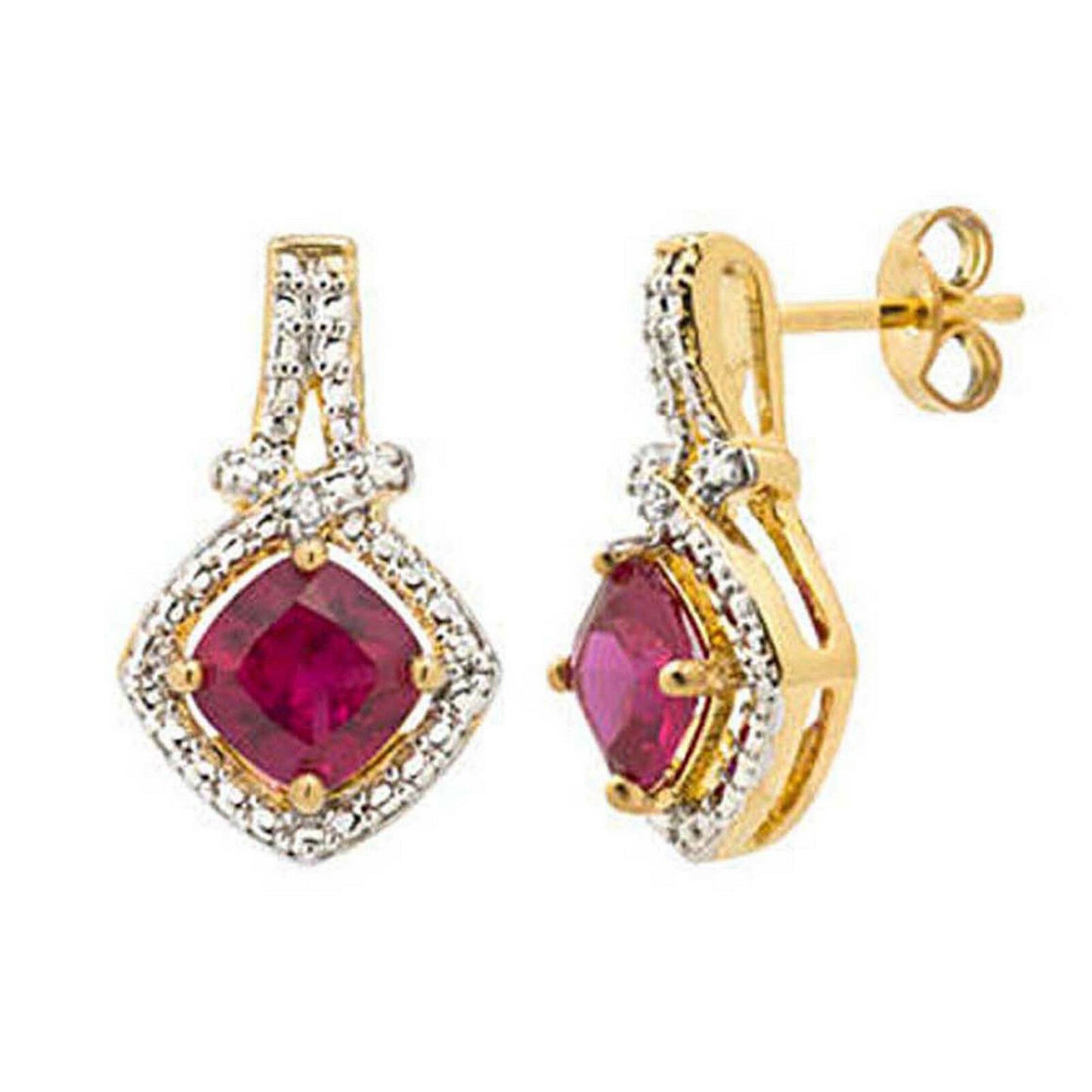 14K Yellow Gold On 925 Sterling Silver Women's Jewelry Set For Women's & Girl's - atjewels.in
