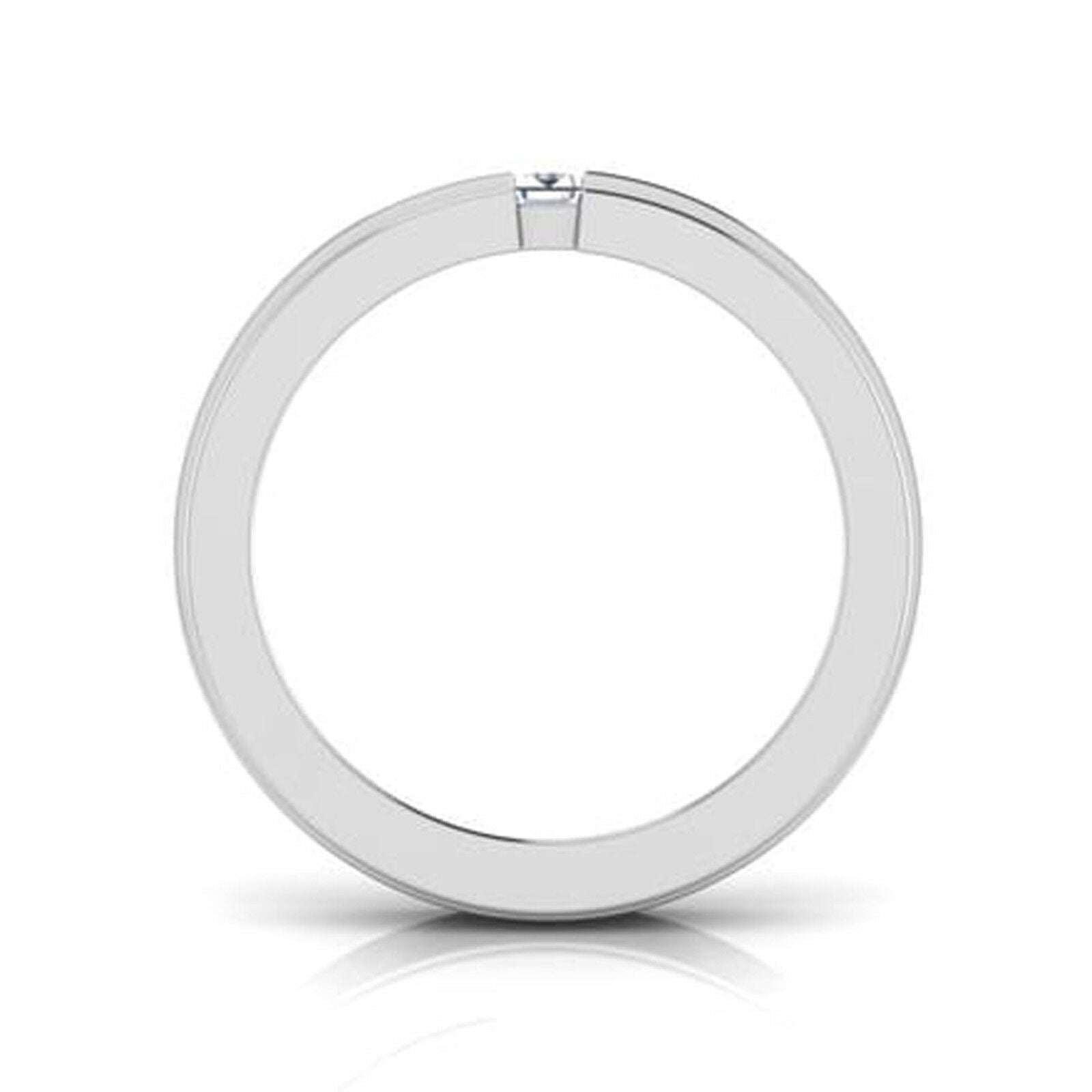 1 CT Baguette Cut Diamond Solitaire Wedding Men's Band Ring 14k White Gold Over - atjewels.in