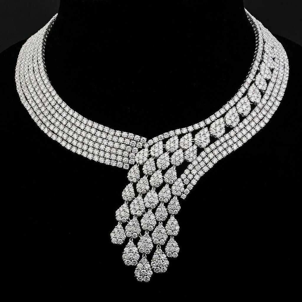 White Gold Diamond Necklace My Twin 2 Rows | Messika 06506-WG