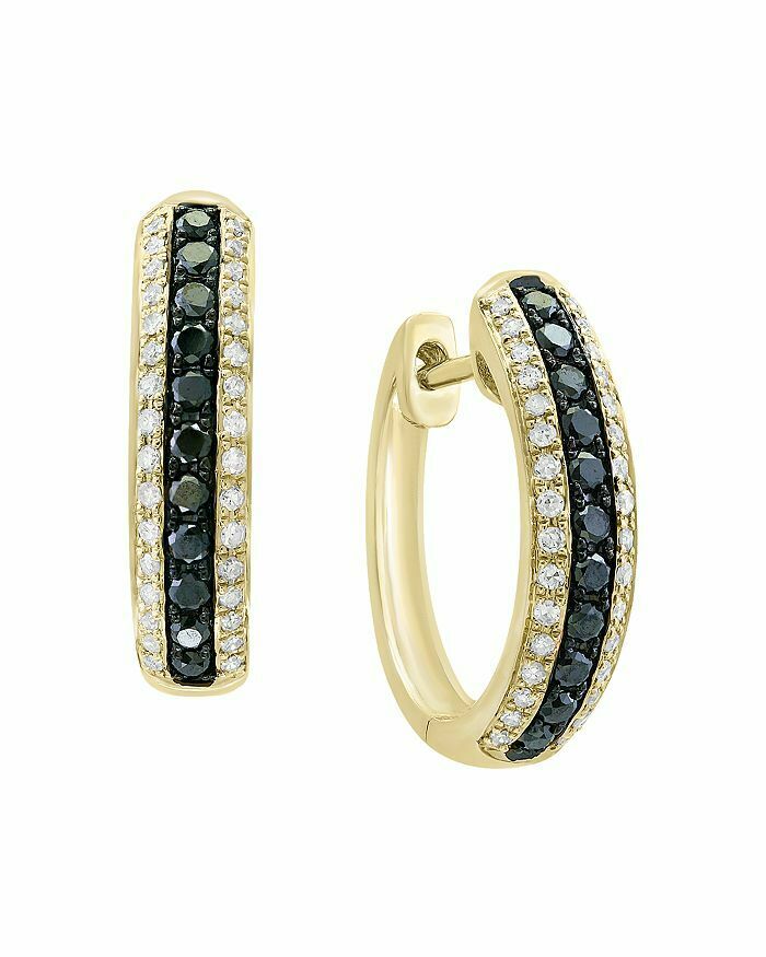 14k Yellow Gold Over 2 CT Round Cut Diamond 3-Row Hoop Wedding Women's Earrings - atjewels.in