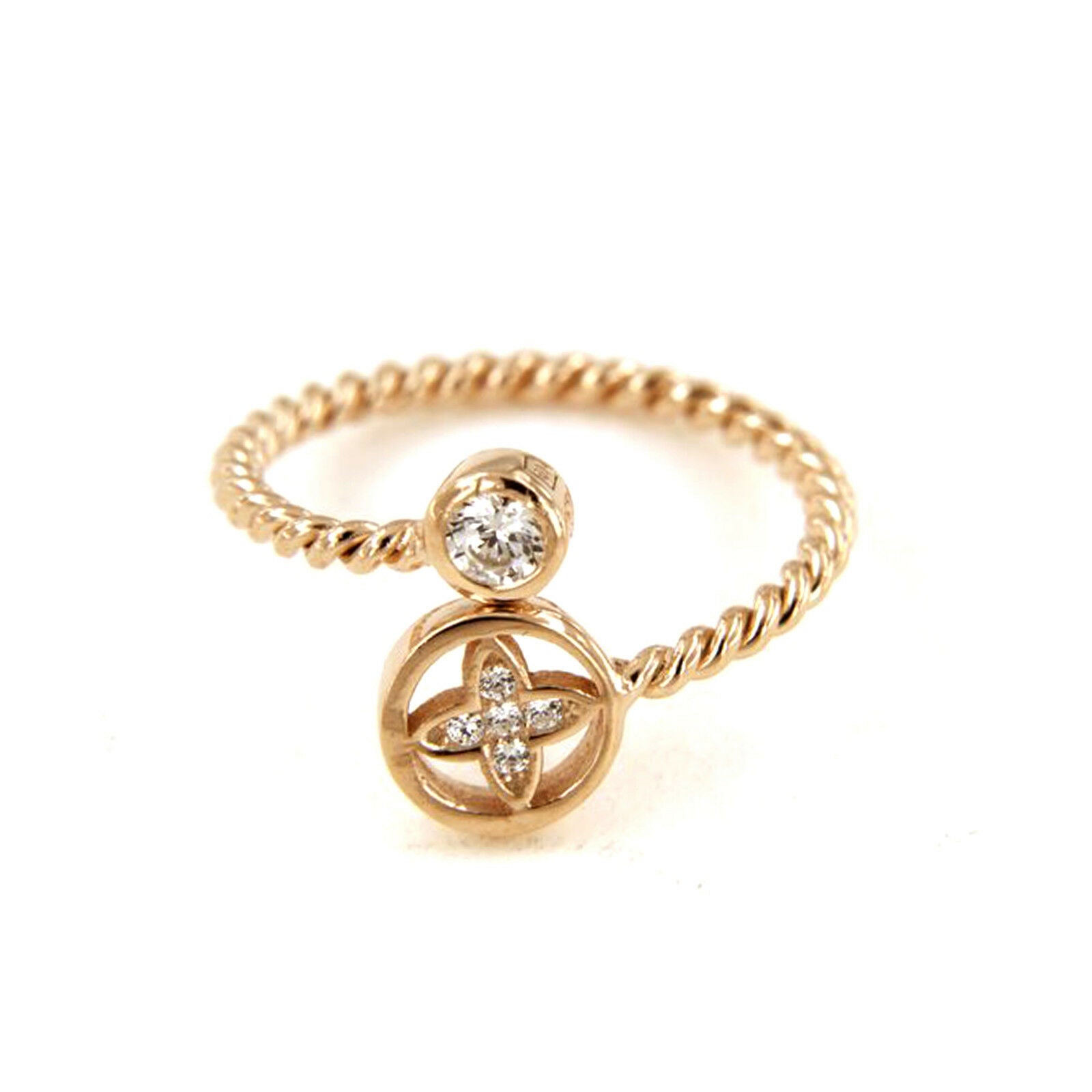 Round Cut Diamond 14K Rose Gold Over Diamond Adjustable Midi Toe Ring Jewelry - atjewels.in