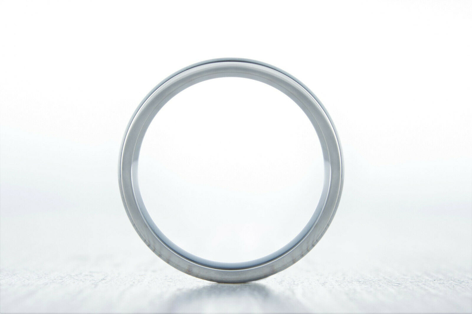 1/2CT Bezel Set Round Cut Amethyst 14k White Gold Over Eternity Anniversary Ring - atjewels.in