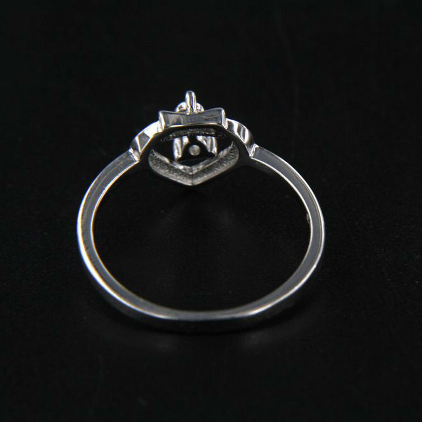 925 Sterling Silver Round Cut White Diamond Dancing Stone Heart Ring For Women's - atjewels.in
