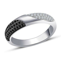 1 CT Round Cut Diamond 14k White Gold Over Engagement Wedding Men's Band Ring - atjewels.in