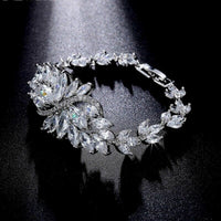 10 CT Marquise & Round Cut Diamond 14k White Gold Over Tennis Women's Bracelet - atjewels.in