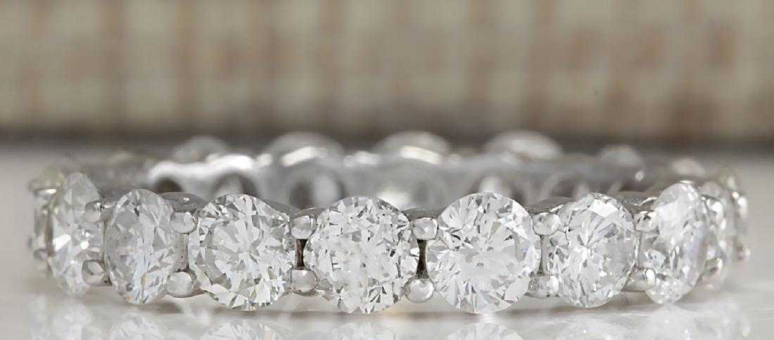 2.5 CT Round Cut Diamond 14k White Gold Over Eternity Wedding Women's Band Ring - atjewels.in