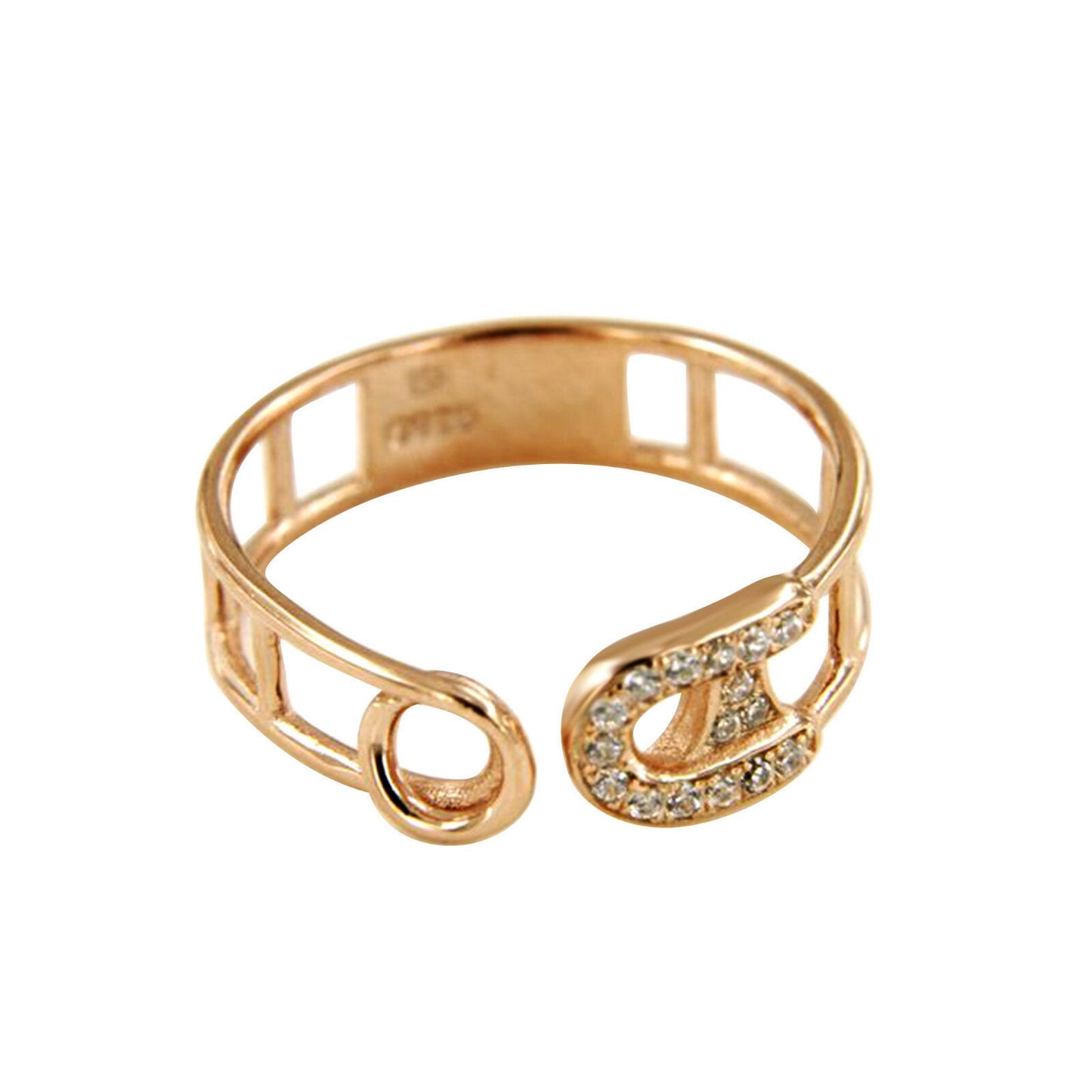 Round Cut Diamond 14K Rose Gold Over Diamond Adjustable Midi Toe Ring Jewelry - atjewels.in