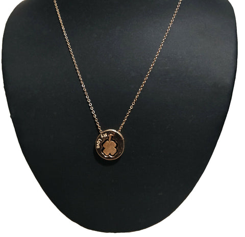 Custom Circle Pendant Necklace - Mother's Day Necklace [Gold, Silver] |  FARUZO