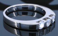 0.33 CT Round Cut 3 Stone Diamond 925 Sterling Silver Women Anniversary Wedding Ring