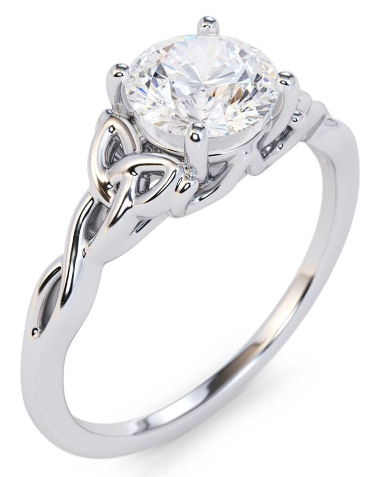 1 CT Round Cut Diamond 925 Sterling Silver Women Solitaire Anniversary Promise Ring