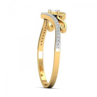 atjewels 18K Two tone Gold Over .925 Silver White Diamond Queen Victoria Ring For Women's MOTHER'S DAY SPECIAL OFFER - atjewels.in