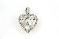 atjewels Heart Shape Pendant For Women of 14K White Gold on .925 Sterling Silver MOTHER'S DAY SPECIAL OFFER - atjewels.in