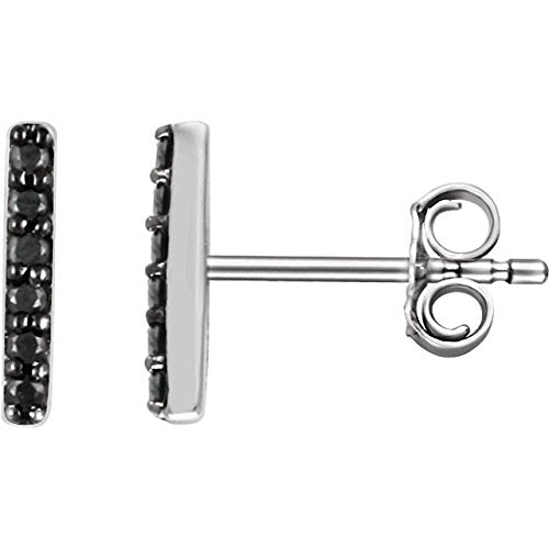 ELOISH Sterling Silver Small Black Earrings for Kids and Girls : Amazon.in:  Fashion