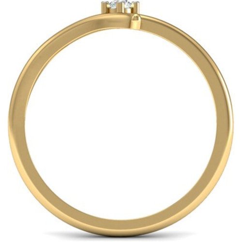 Anopchand Tilokchand Jewellers Valentine Special 14K Gold over Sterling White CZ Diamond in Solitaire Ring for Women - AJR-3226(Yellow) - atjewels.in