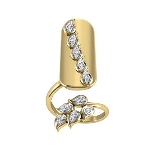 KIKICHIC | NYC | Simple Design Screw Nail Adjustable Open Ring in White Gold,  14k Gold