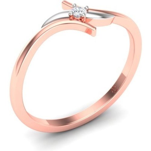 atjewels 14K Two Tone Gold Over .925 Sterling White CZ Diamond Engagement Bypass RING For Women's Free Sizing MOTHER'S DAY SPECIAL OFFER - atjewels.in