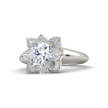 atjewels Platinum on .925 Silver White CZ  Princess T Engagement & Anniversary Ring For Women's MOTHER'S DAY SPECIAL OFFER - atjewels.in