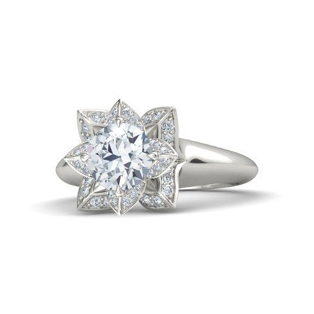 atjewels Platinum on .925 Silver White CZ Disney Princess Tiana Engagement & Anniversary Ring For Women's MOTHER'S DAY SPECIAL OFFER - atjewels.in
