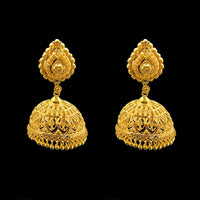 Timeless Traditional 22K Gold Jhumkas
