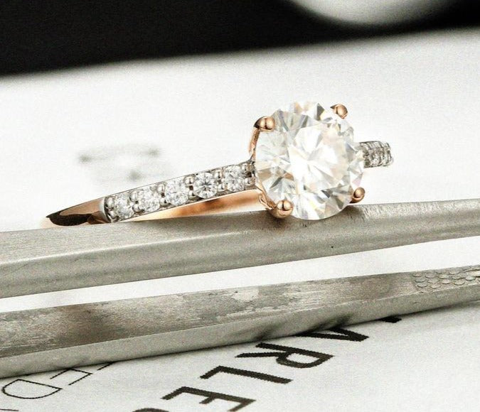 2 CT Round Cut Diamond 925 Sterling Silver Women Anniversary Ring Gift For Her