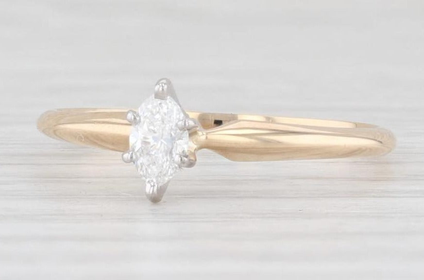 1 CT Marquise Cut Diamond 925 Sterling Silver Women Engagement Solitaire Ring