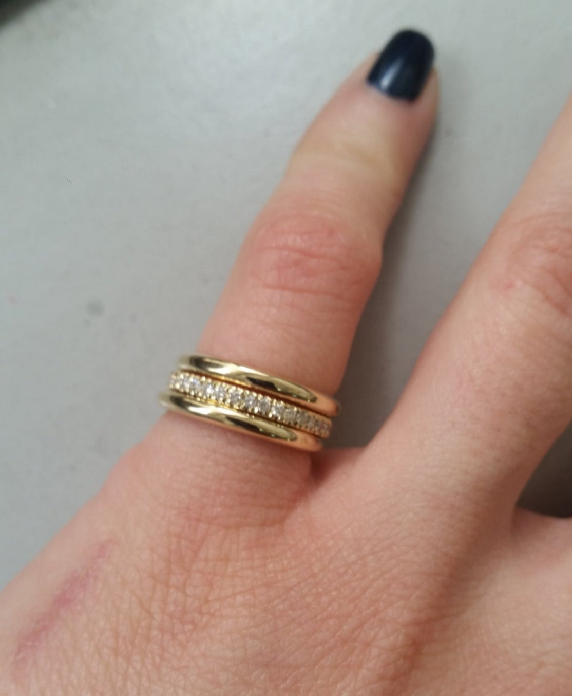 0.25 925 CT Sterling Silver Round Cut Diamond Wedding Band Ring