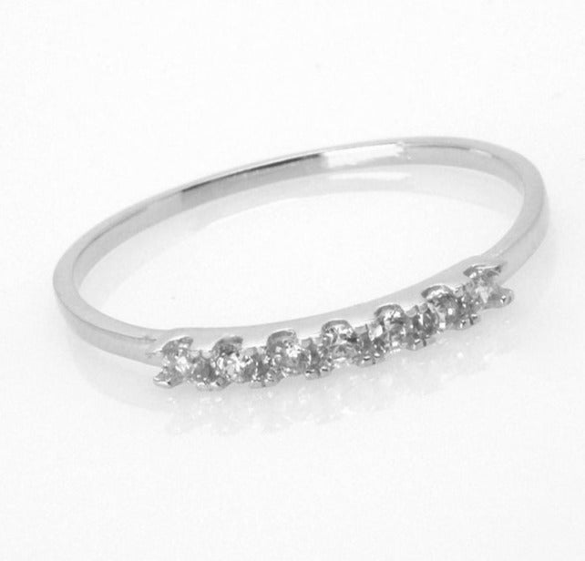 0.30 CT 925 Sterling Silver Round Cut Diamond Women Engagement Ring