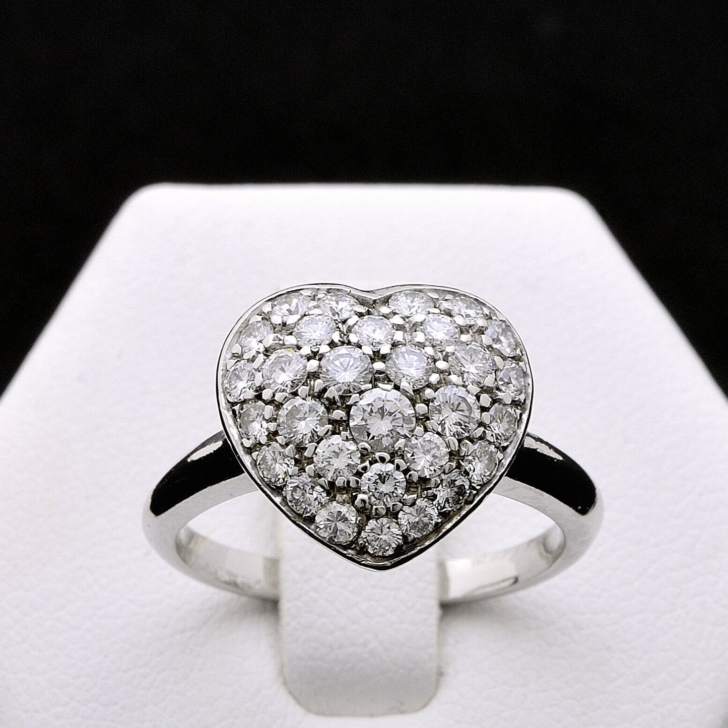 0.76 CT 925 Sterling Silver Round Cut Diamond Women Anniversary Ring