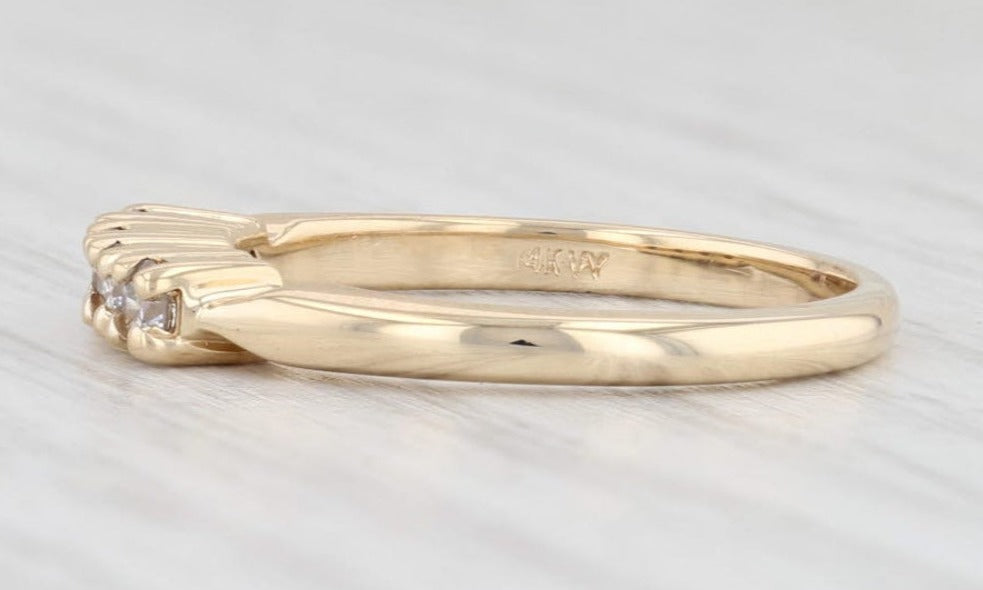 0.20 CT Round Cut Diamond 925 Sterling Silver Women Wedding Band Ring