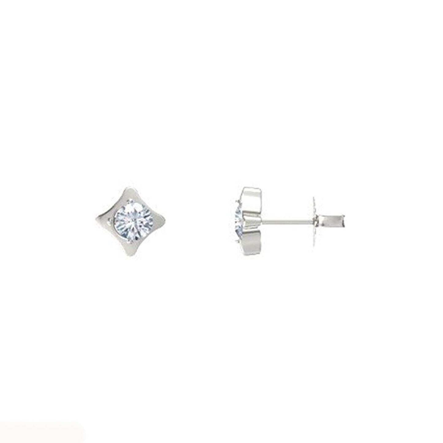 atjewels 14k Yellow Gold Over .925 Sterling Silver w/ Round Cut White CZ Selectable Earrings For Girl's & Women's Earrings - atjewels.in