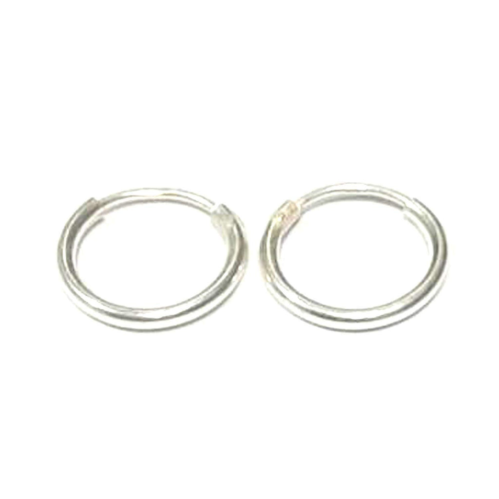 atjewels .925 Sterling Silver Small Hoop Earrings For Girl's and Women's 28mm - atjewels.in