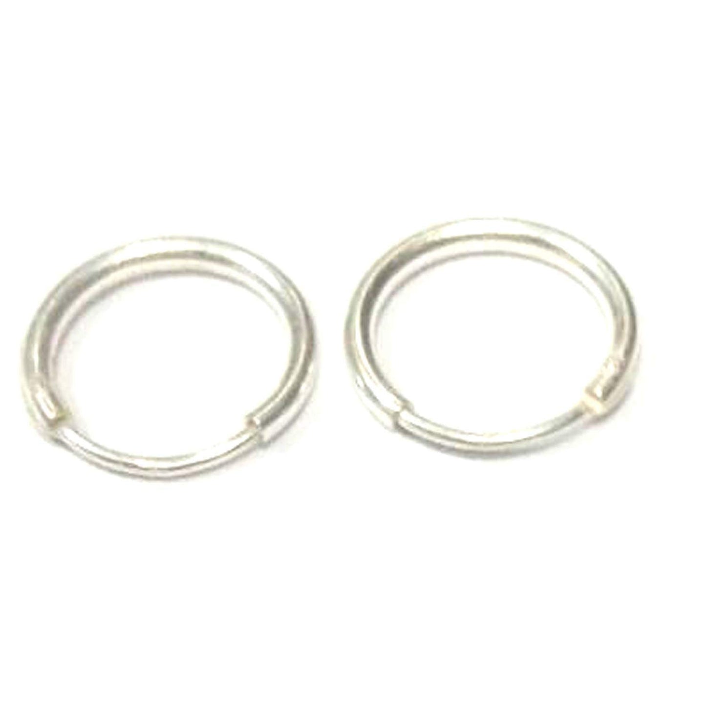atjewels .925 Sterling Silver Small Hoop Earrings For Girl's and Women's 28mm - atjewels.in
