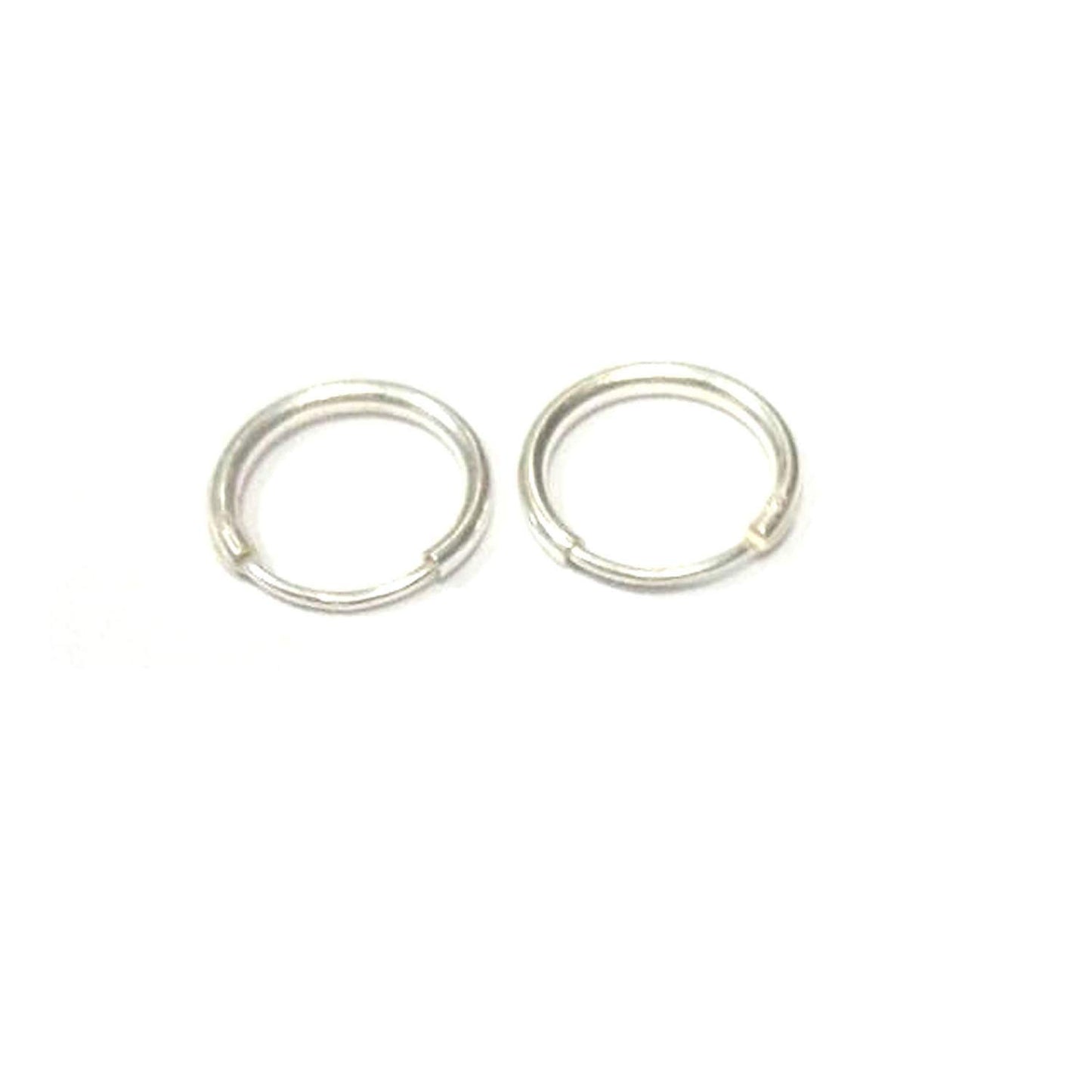 atjewels .925 Sterling Silver Small Hoop Earrings For Girl's and Women's 28mm - atjewels.in